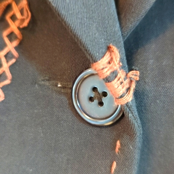 Raw 7 Vintage Applique Cropped Jacket M - Picture 4 of 16